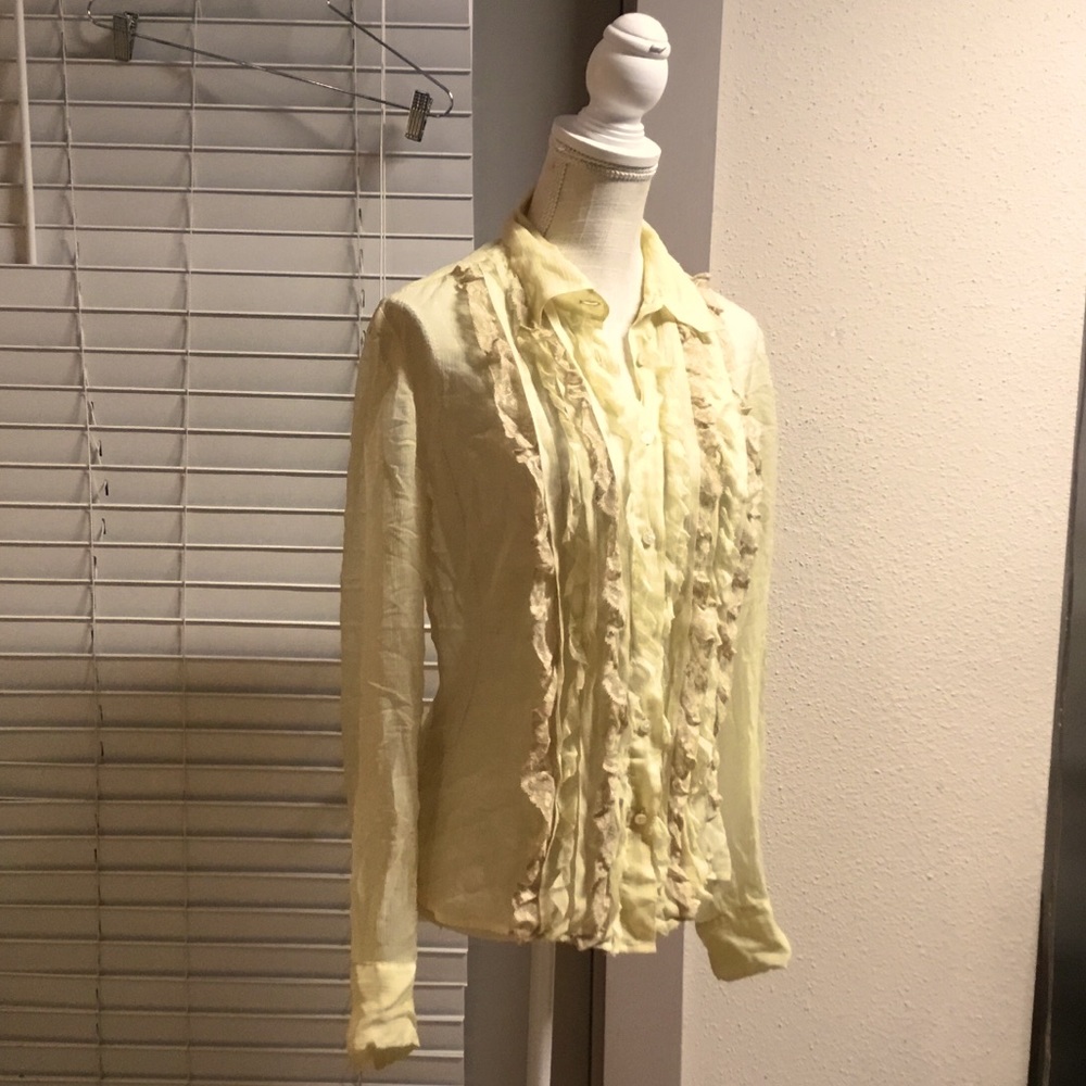 R.E.D Valentino Button Down Silk Shirt
